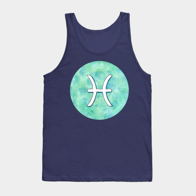 Pisces astrological sign Tank Top by Savousepate